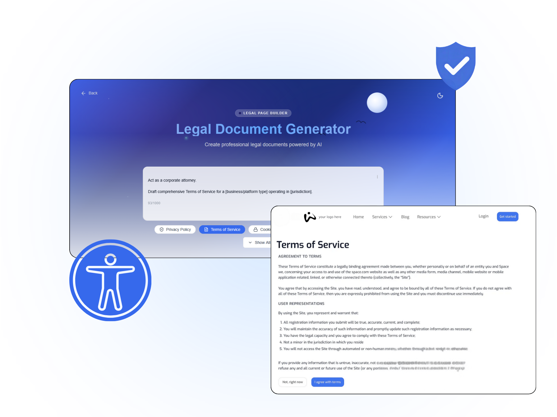 Legal Pages Generator
